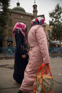 Shoppers in Khotan