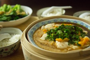 Tofu with Salty Egg Yolk © Jo James