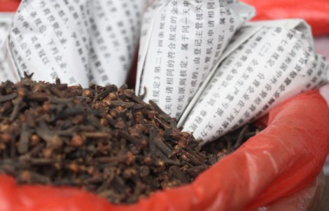 Cloves in Jiangcheng Market, Yunnan