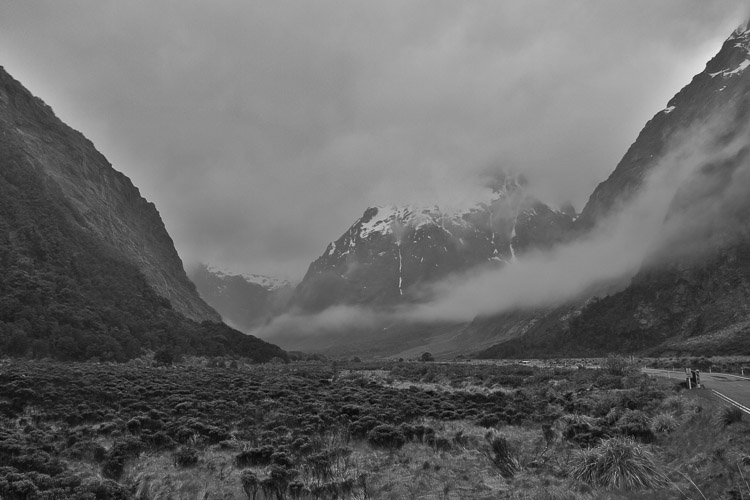 Homer Tunnel approach, Fiordland